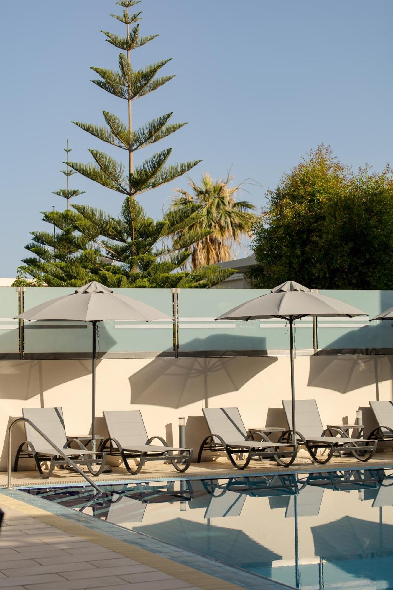Athina Beach Hotel Kato Daratso Exterior foto